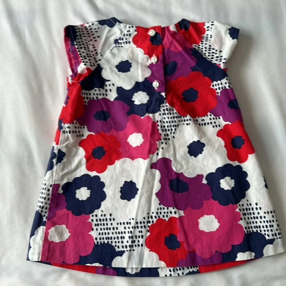 Girl’s Gymboree Floral Dress in Pink, Red, and Blue Size 3-6 Month